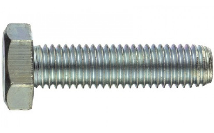 Sechskantschraube DIN 558 - 4.6 - verzinkt blau - M16 X 80