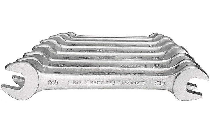 GEDORE Doppelmaulschlüsselsatz DIN 3110 Chrom-Vanadium 6/12 12teilig