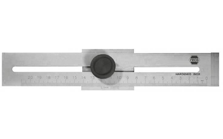 Streichmaß, flache Ausführung, Messbereich 250 mm