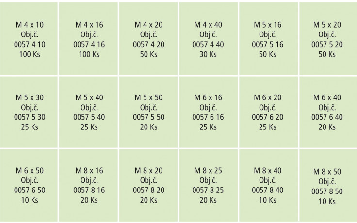 RECA Sortiment - DIN 933 - 8.8 - verzinkt blau - M4-M8 - 610-teilig