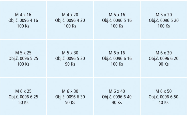RECA Sortiment - DIN 933 - A2-70 - M4-M6 - 960-teilig
