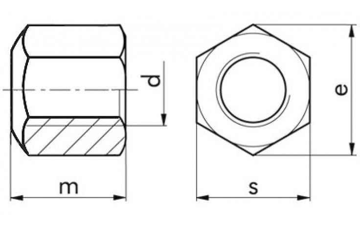 Sechskantmutter DIN 6330B - A2 - M8