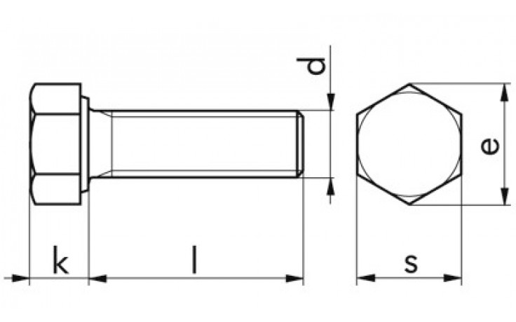 Sechskantschraube ISO 4017 - A2-70 - M3 X 6