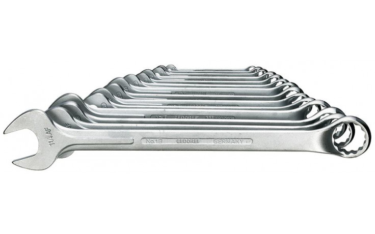 Ring-Maulschlüssel-Satz DIN 3113 GEDORE-Van.1B/014A 14-teil.Sw 5/16-1.1/4"AF