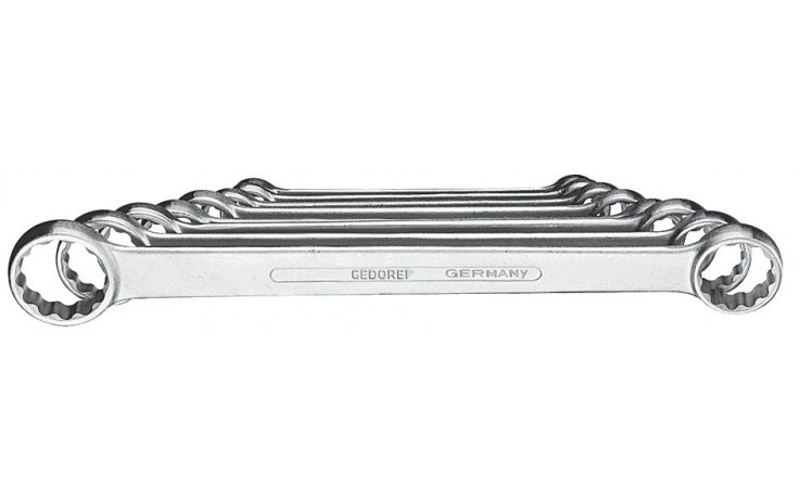GEDORE Doppelringschlüsselsatz DIN 837 Chrom-Vanadium 4/8 8teilig
