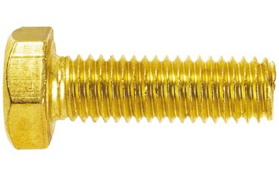 Sechskantschraube ISO 4017 - Messing - blank - M5 X 8