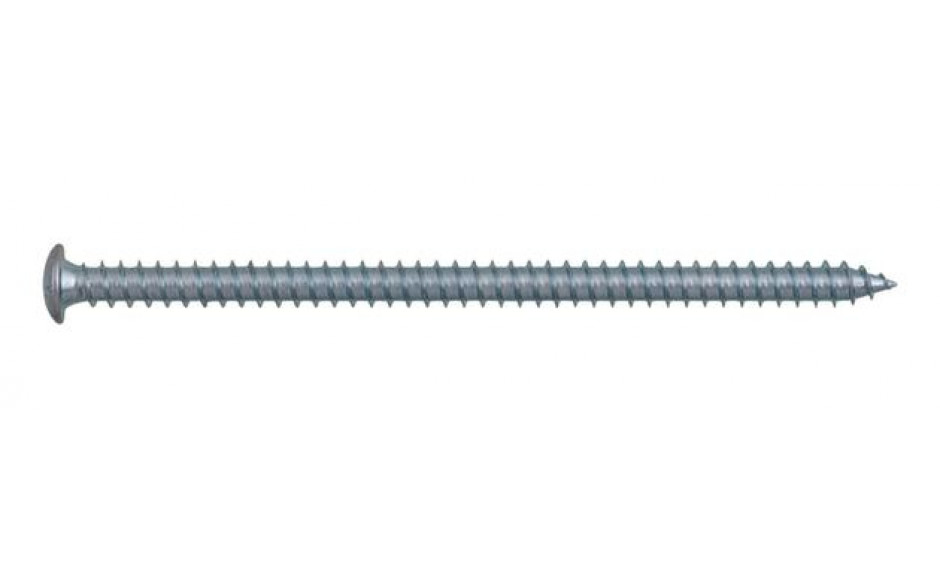 Turboschraube mit Halbrundkopf Ø12,5 - Stahl - verzinkt blau - 7,5 X 42 - TX30