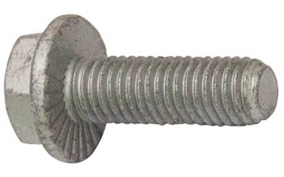 RECA Sechskant-LOCK-Schraube mit Flansch - 8.8 - Zinklamelle silber+Topcoat - M10 X 16