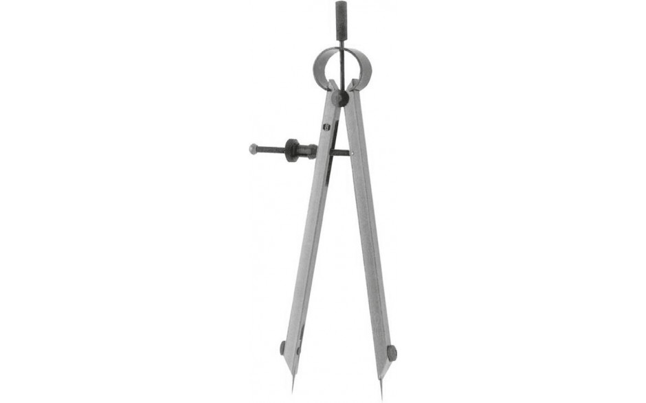 Federspitzzirkel, Länge 175 mm, mit auswechselbaren Stahl-Spitzen