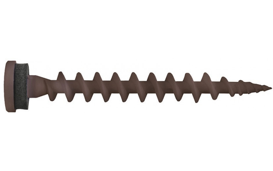Isolierschraubdübel IPS - sepiabraun RAL 8014 - Länge 80mm