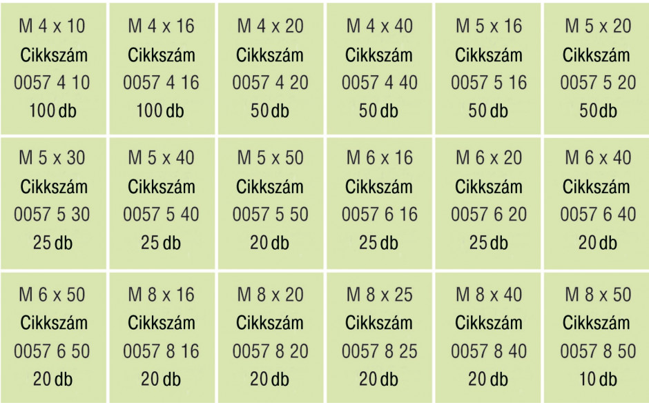 RECA Sortiment - DIN 933 - 8.8 - verzinkt blau - M4-M8 - 610-teilig