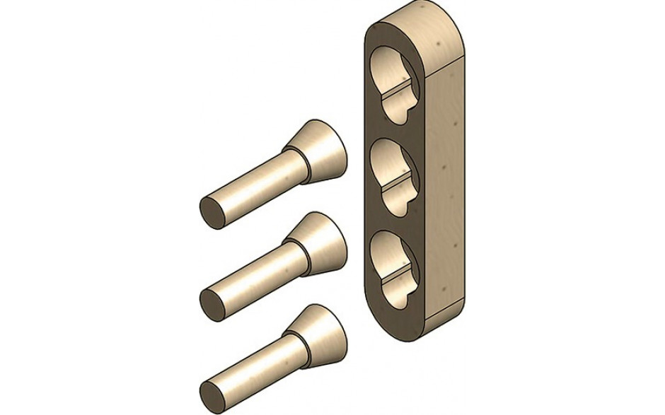 Metallfreie Konusverbindung Set E reduziert (Einzelbett)