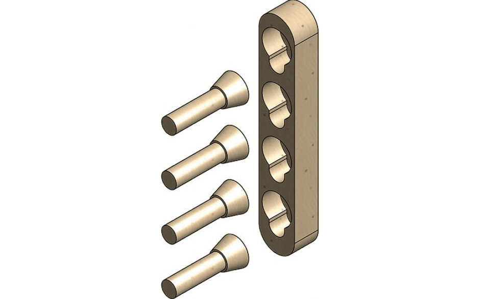 Metallfreie Konusverbindung Set B (Doppelbett)