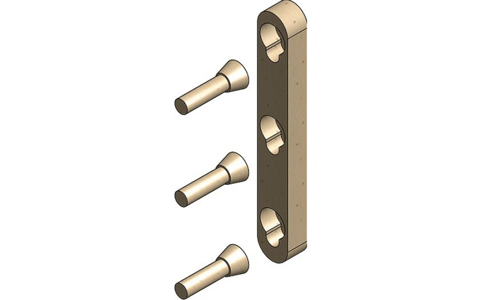 Metallfreie Konusverbindung Set B reduziert (Einzelbett)