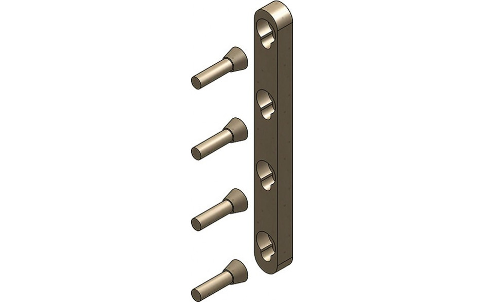 Metallfreie Konusverbindung Set E reduziert (Einzelbett)