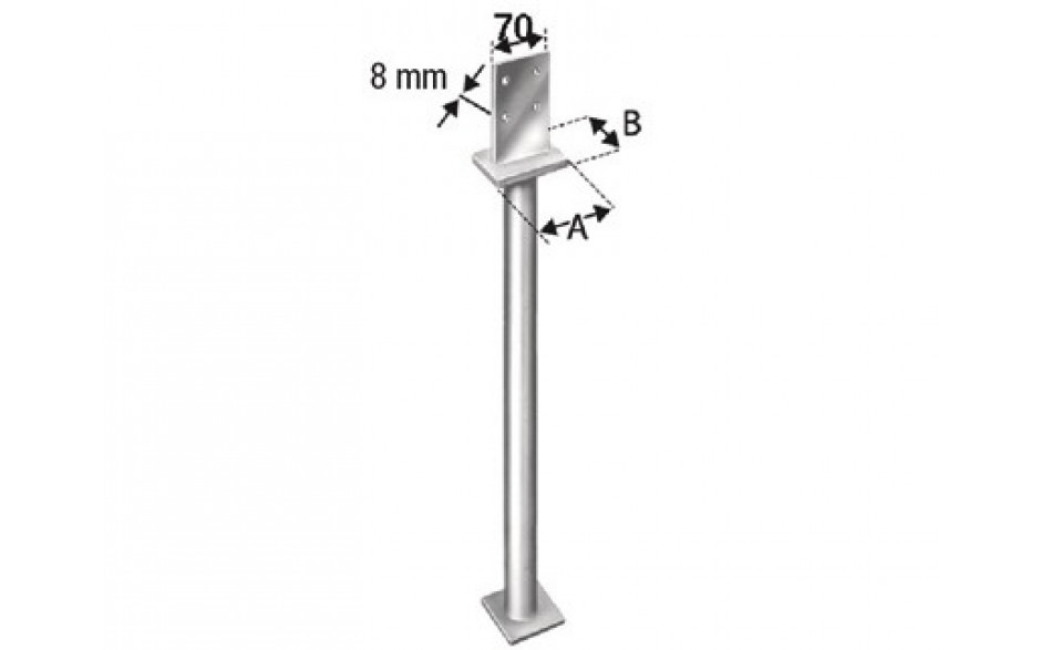 SIMPSON Stützenfuss PIL 90 x 60 x 110 x 510 feuerverzinkt