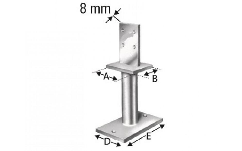 SIMPSON Stützenfuss PISB260G feuerverzinkt