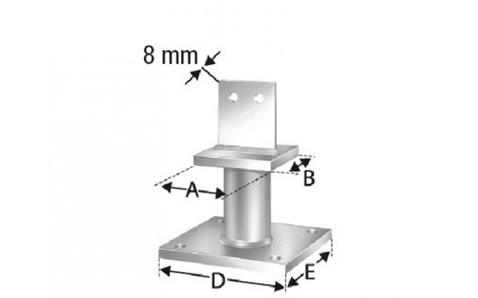 SIMPSON Stützenfuss PISBMAXIG feuerverzinkt