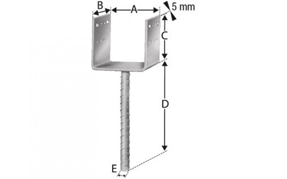 SIMPSON Stützenfuss PPD 120 x 90G feuerverzinkt