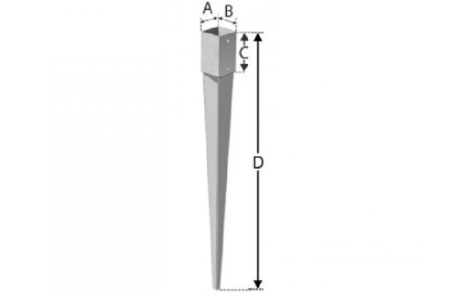 SIMPSON Stützenfuss PPJET90/90/900G