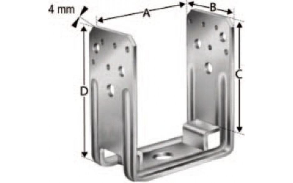 SIMPSON Pfostenhalter PU140 feuerverzinkt