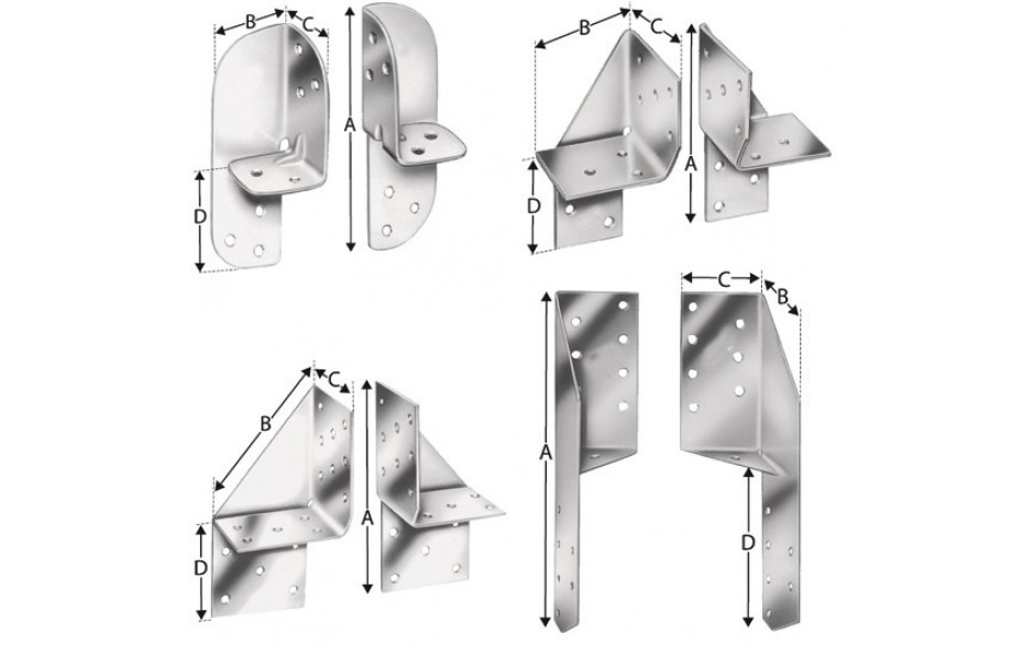 SIMPSON Universal Verbinder UNI130 Rechts feuerverzinkt