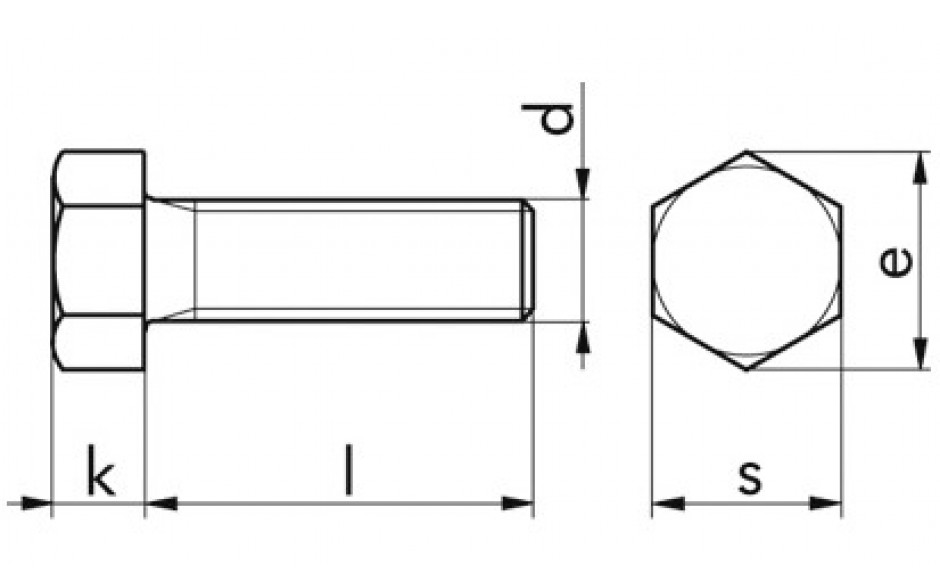 Sechskantschraube DIN 558 - 4.6 - verzinkt blau - M16 X 80