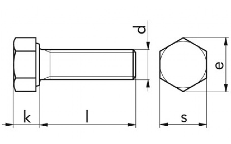 Sechskantschraube ISO 4017 - A2-70 - M3 X 6
