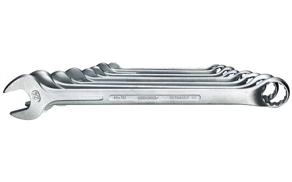 Ring-Maulschlüssel-Satz DIN3113 GEDORE-Vanadium 1B/08 8-teilig SW 10-24