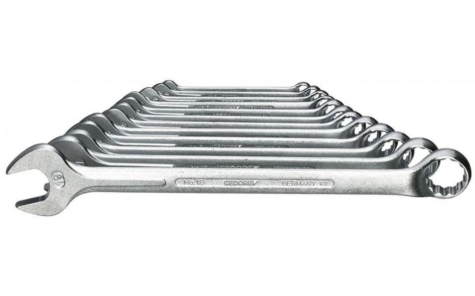 Ring-Maulschlüssel-Satz DIN 3113 GEDORE-Vanadium 1B/0112 12-teilig SW 6-19