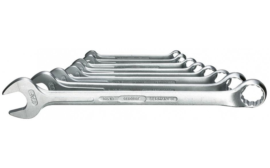Ring-Maulschlüssel-Satz DIN 3113 GEDORE-Van.1B/08A 8-teilig Sw 3/8-1" AF
