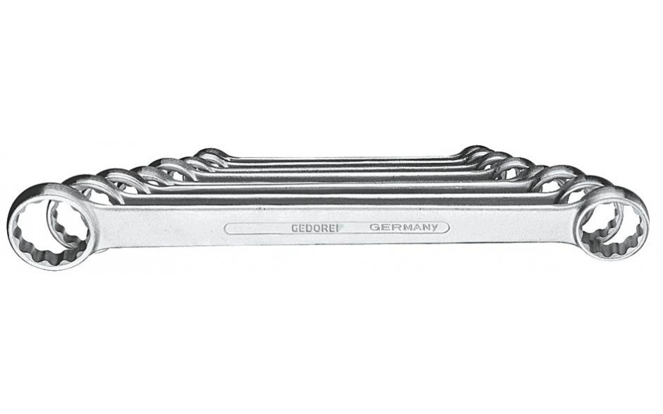 GEDORE Doppelringschlüsselsatz DIN 837 Chrom-Vanadium 4/8 8teilig
