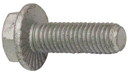 RECA Sechskant-LOCK-Schraube mit Flansch - 8.8 - Zinklamelle silber+Topcoat - M10 X 16