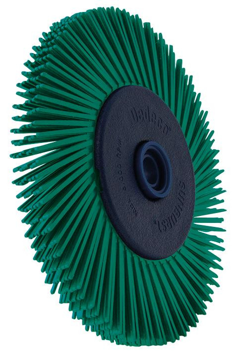 RECA Brush Rundbürste 152x12,7x25,4 K50 grün mit Flanschen/Adapter Typ A