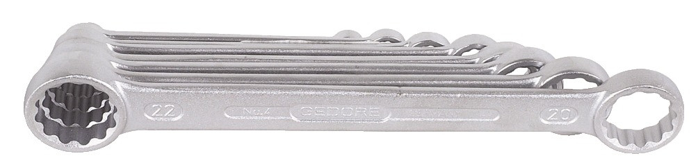 GEDORE Doppelringschlüsselsatz DIN 837 Chrom-Vanadium 4/8 8teilig