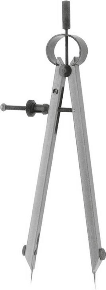 Federspitzzirkel, Länge 175 mm, mit auswechselbaren Stahl-Spitzen
