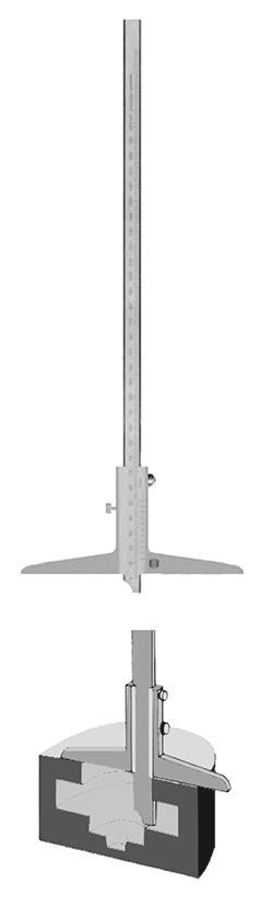 Tiefenmessschieber, Type 80, Messbereich 200 mm