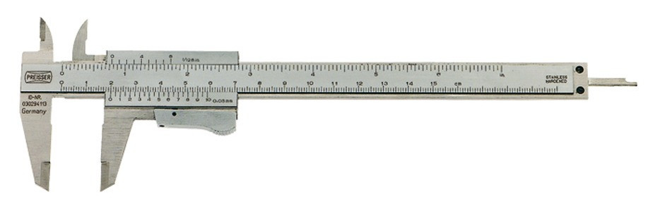 Feinmessschieblehre, mit Momentfeststellung, Messbereich 150/40 mm