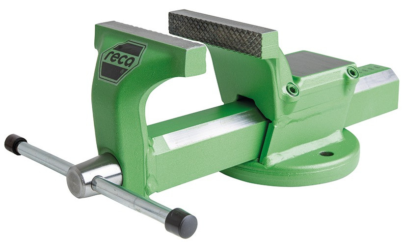 RECA Schraubstock, geschmiedet, Backenbreite 140 mm