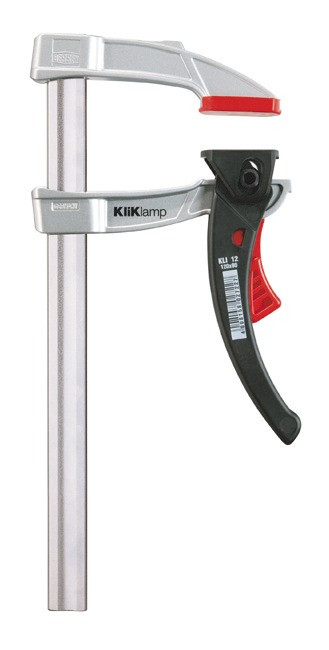 Schraubzwinge Kli-Klamp mit Festbügel aus Magnesiumdruckguss 120 x 80 mm