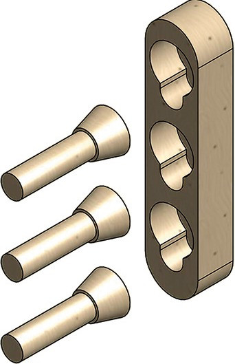 Metallfreie Konusverbindung Set E reduziert (Einzelbett)