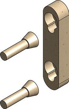 Metallfreie Konusverbindung Set A reduziert (Einzelbett)