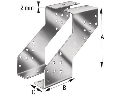 SIMPSON Gerberverbinder GERB125 feuerverzinkt PAAR