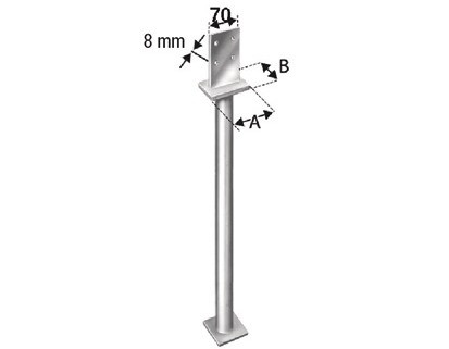 SIMPSON Stützenfuss PIL 90 x 60 x 110 x 510 feuerverzinkt