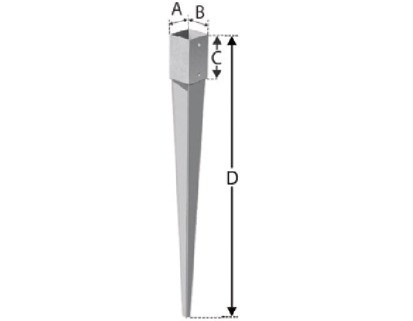 SIMPSON Stützenfuss PPJET90/90/900G