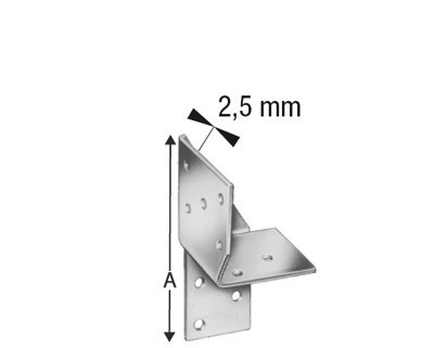 SIMPSON Universal Verbinder UNI100 Rechts feuerverzinkt