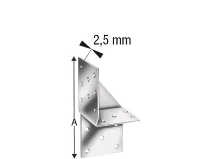 SIMPSON Universal Verbinder UNI130 Rechts feuerverzinkt