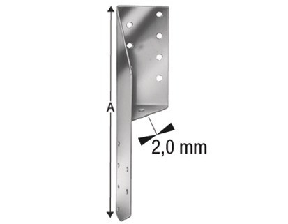 SIMPSON Universal Verbinder UNI190 Links feuerverzinkt