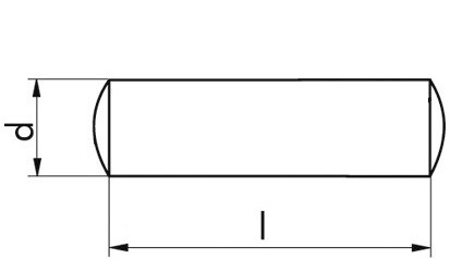 BMF Stabdübel, Abmessung 12 x 90