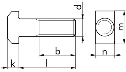 Hammerschraube DIN 186A - A4 - M24 X 80